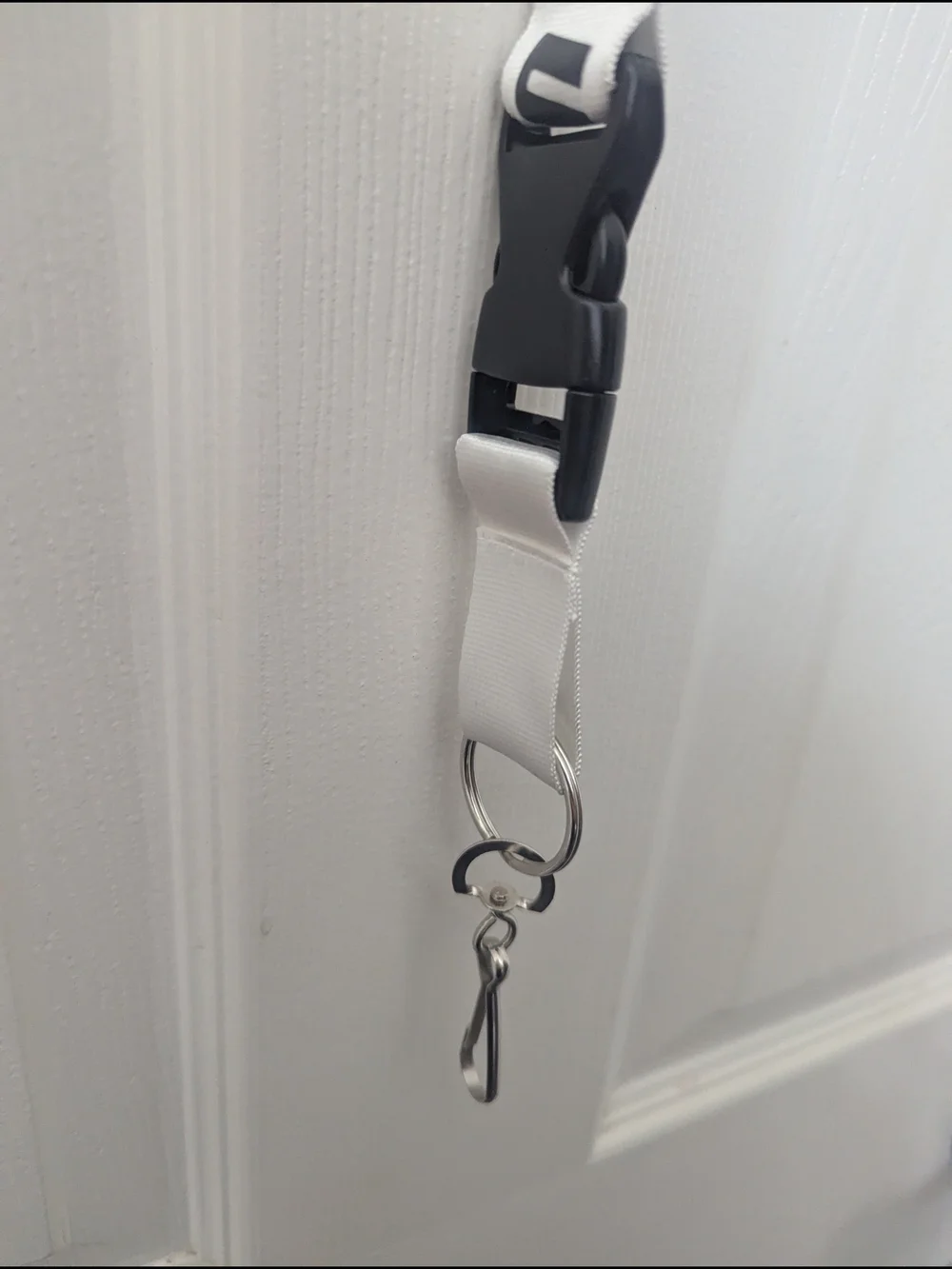 UFC Branded White and Black Lanyard
